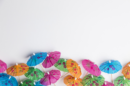 Cocktail umbrella summertime backgroundの写真素材