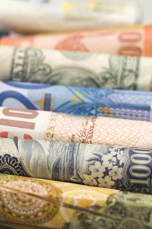 Global currency backgroundの写真素材