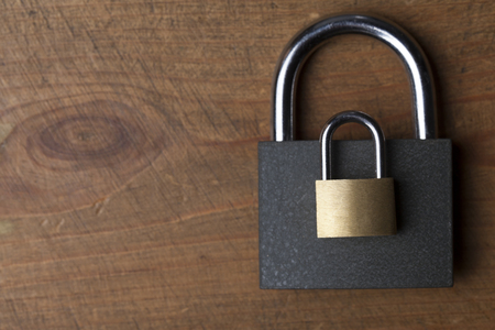 Padlock background. Security and safety conceptの写真素材