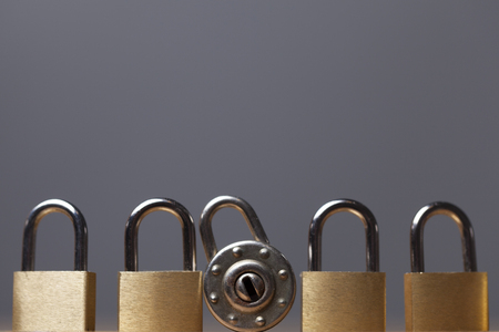 Padlock background. Security and safety concept