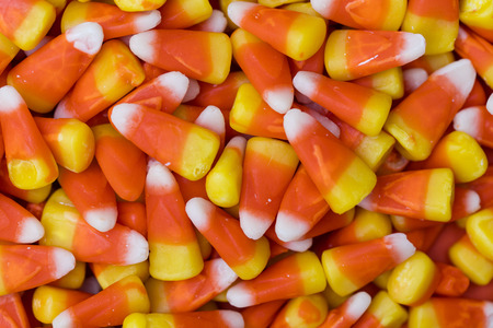 Halloween candy corn background