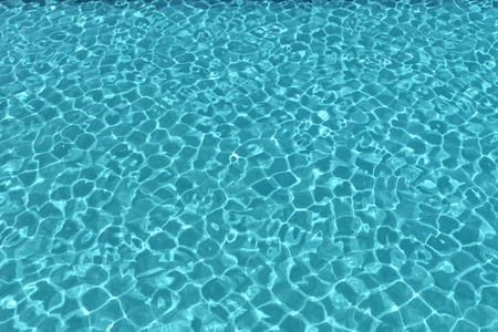 Clean blue swimming pool background. 3D Rendering