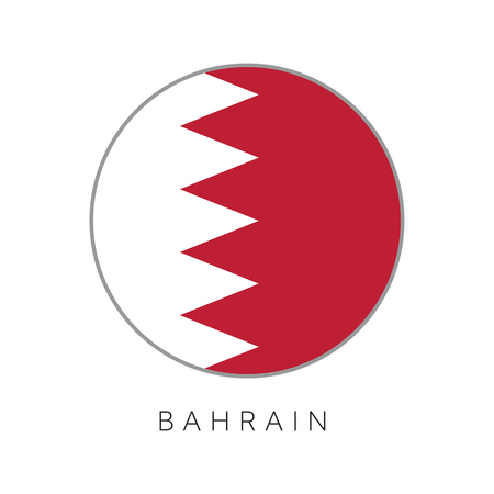 Bahrain flag round circle vector iconの写真素材