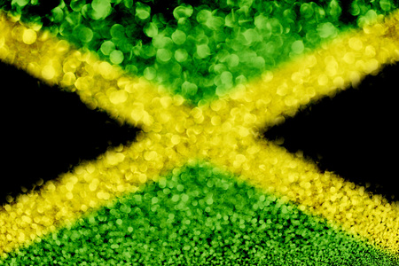 Jamaica flag glitter party celebration backgroundの写真素材