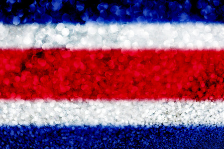 Cosa Rica flag glitter party celebration backgroundの写真素材
