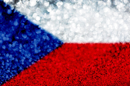 Czech Republic flag glitter party celebration backgroundの写真素材