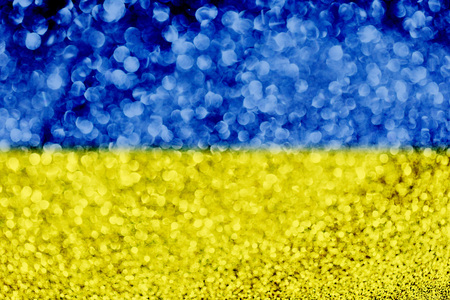 Ukraine flag glitter party celebration backgroundの写真素材