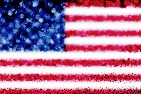 United states of America flag glitter party celebration backgroundの写真素材