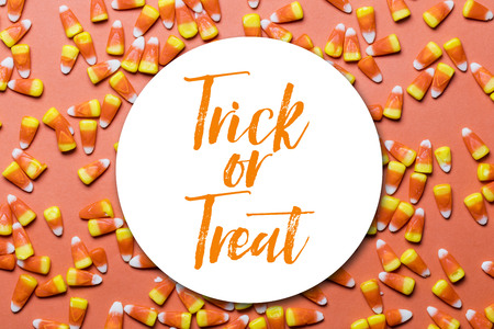 halloween holiday background with messageの写真素材