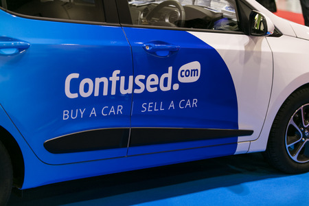 LONDON, UK - MAY 18th 2018: The confused.com London motor show at the excel convention centre. The show is the UK's largest automotive retail eventのeditorial素材
