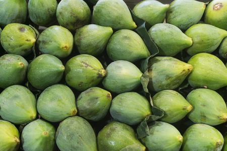Fig background at a local farmers marketの写真素材