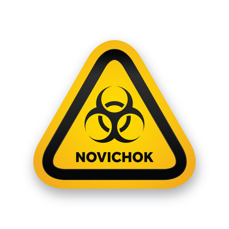 Novichock chemical nerve agent warning iconのイラスト素材