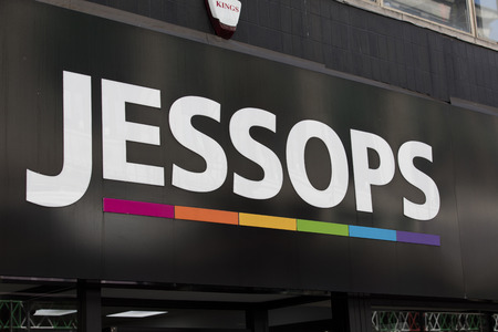 LONDON, UK - JULY 31th 2018: Jessops camera and electronics store front on Oxford Street in central London.のeditorial素材