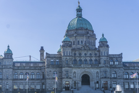 British Colombia Parliment buildings in Victoria, Canadaの写真素材