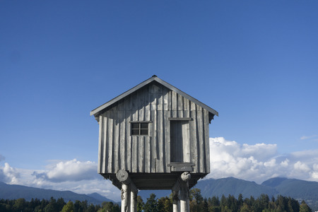 VICTORIA, CANADA - SEPTEMBER 12th 2018: The lightshed art installation. Created by Vancouver artist Emily Carr and professor Liz Magor,のeditorial素材