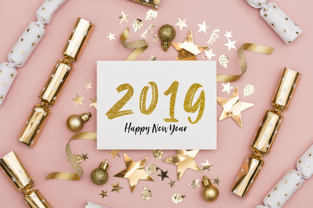 2019 Happy New Year party background