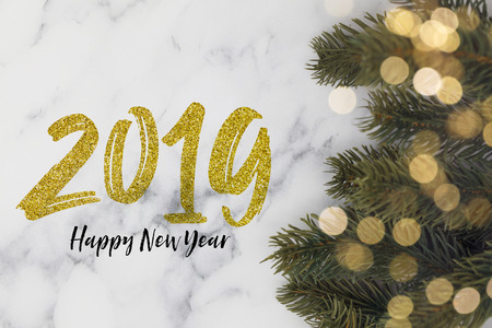 2019 Happy New Year party backgroundの写真素材