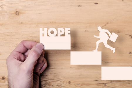 Take the next steps. Business development conceptの写真素材