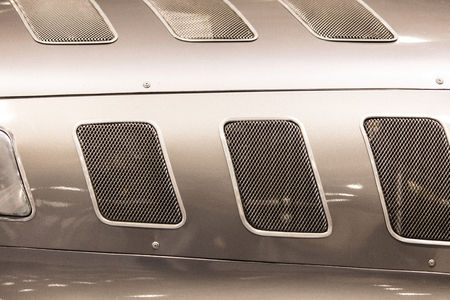 Close up detail on a sports car
