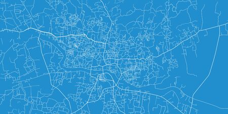 Urban vector city map of Sylhet, Bangladeshのイラスト素材