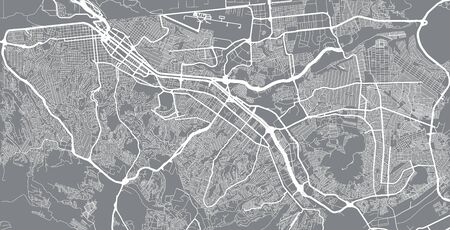 Urban vector city map of Tijuana, Mexicoのイラスト素材
