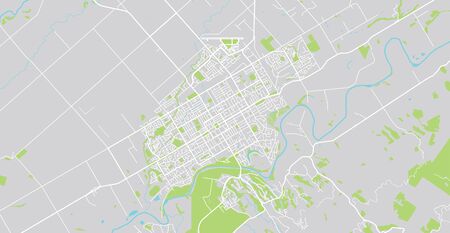 Urban vector city map of Palmerston North, New Zealandのイラスト素材