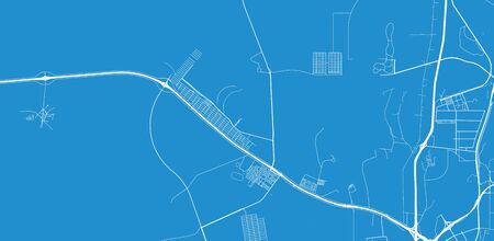 Urban vector city map of Al Shahaniya, Qatarのイラスト素材