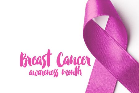 Pink breast cancer awareness ribbon backgroundの写真素材