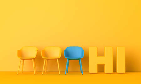 Hello Welcome to the team. New job. 3D Renderingの写真素材