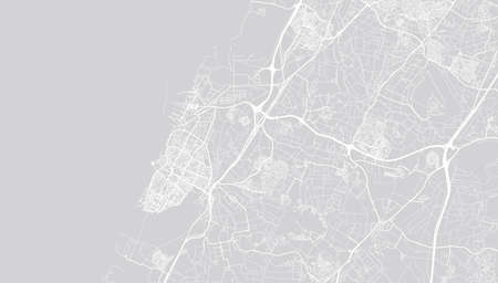 Urban vector city map of Ashdod, Israel, middle eastのイラスト素材