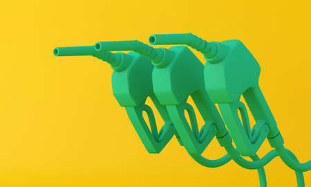 Gas station fuel pump abstract background. 3D renderingの写真素材