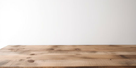 A blank empty wooden table top for product placement. Generative aiの素材