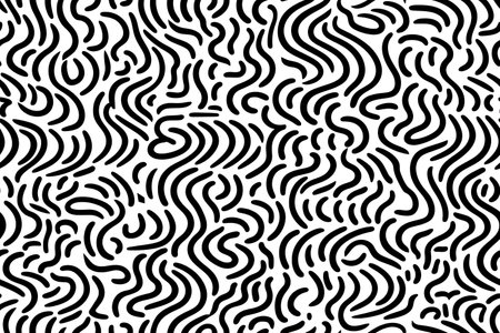 Simple black and white abstract seamless patternのイラスト素材