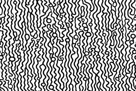 Simple black and white abstract seamless patternのイラスト素材