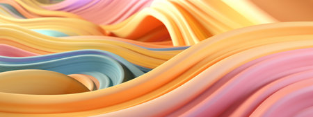 elegant abstract flowing colourful lines backgroundの素材