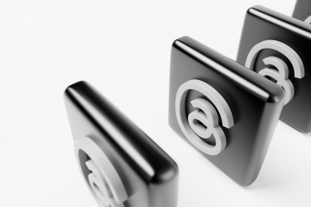 OXFORD, UK - July 2023: Threads logo. A new social media app from Meta to rival Twitter. 3D...