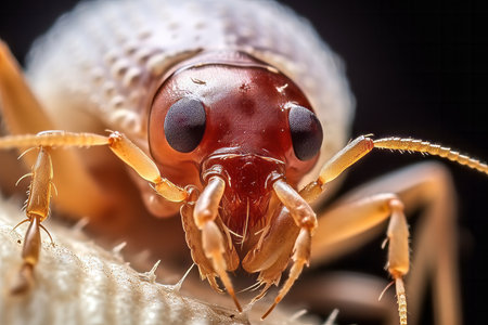 Macro close up of a beg bug insectの素材
