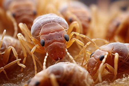 Macro close up of a beg bug insectの素材