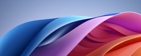 Abstract blue background with fluid wavy elements. Banner artwork for covers, wallpapers and headersの素材