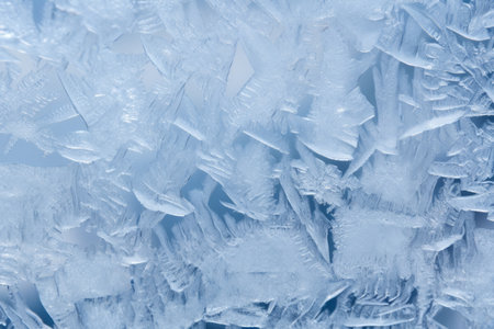 Winter cold frozen ice background texture patternの素材