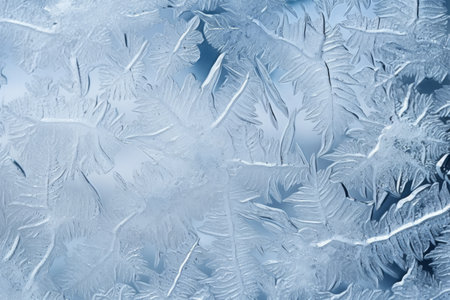 Winter cold frozen ice background texture patternの素材