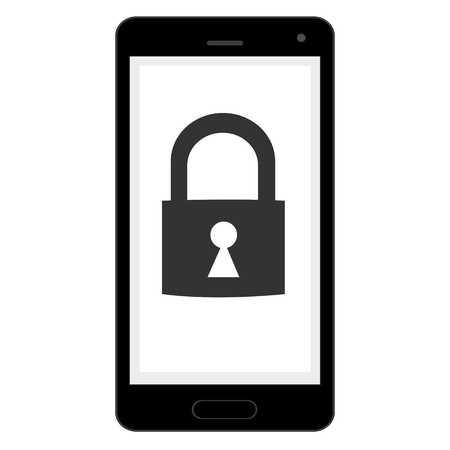 Phone screen lock illustration.のイラスト素材