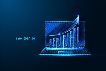 Digital marketing analytics, E-commerce, Online Performance Tracking futuristic conceptのイラスト素材