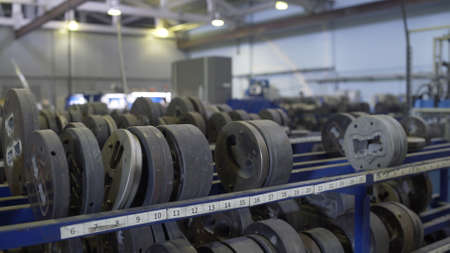 Modern Aluminium extrusion production line factory die collection. Production of Complex lightweight...