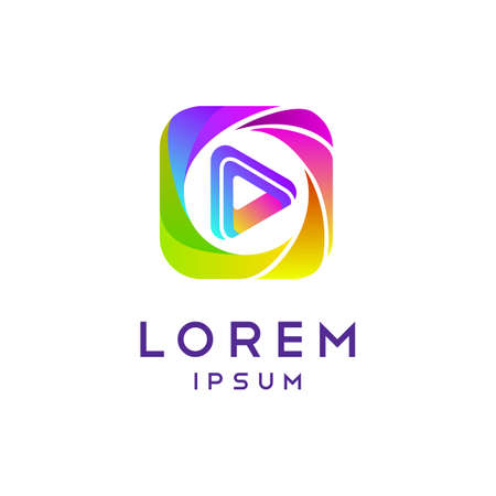 Media Player icon Templateのイラスト素材