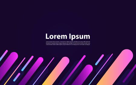 Abstract minimal gradient shapes and geometric pattern composition. Colorful gradient background. Graphic design elementのイラスト素材