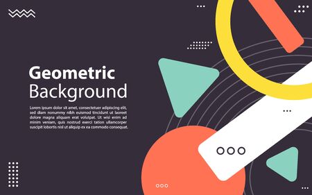 Abstract colorful geometric isometric background. Graphic design element. Vector illustrationのイラスト素材