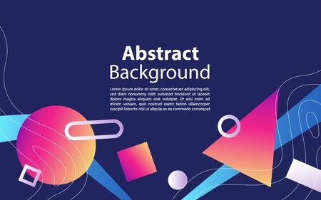 Abstract colorful geometric background. Graphic design element. Vector illustrationのイラスト素材