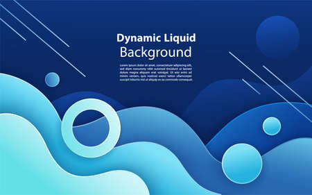 Fluid gradient shapes composition. Dynamic textured geometric elements design. Graphic design elementのイラスト素材