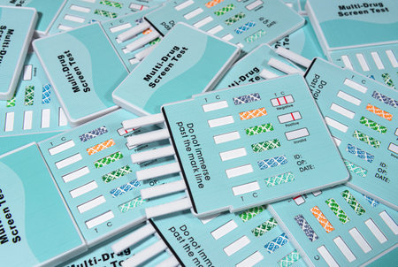 Rapid drug of abuse test kits. Healthcare and medical tests